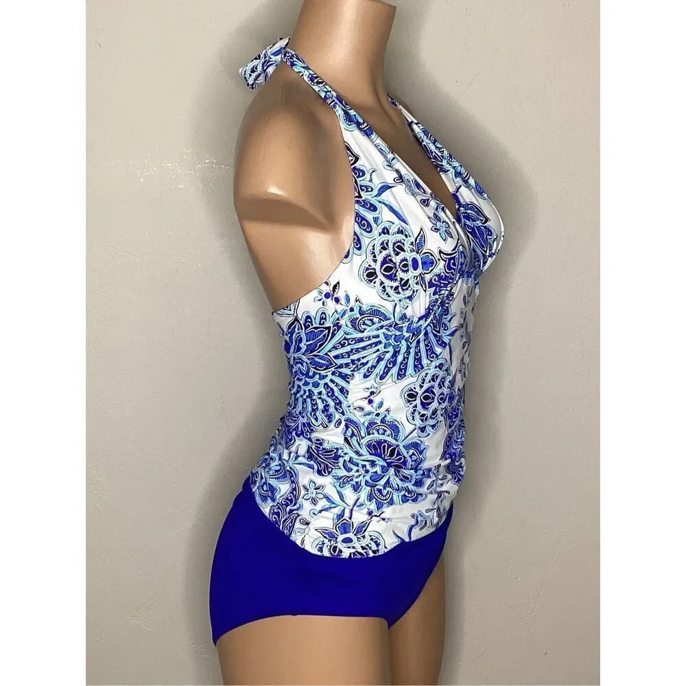New. La Blanca & Lauren Ralph Lauren tankini. Medium. Retails $169